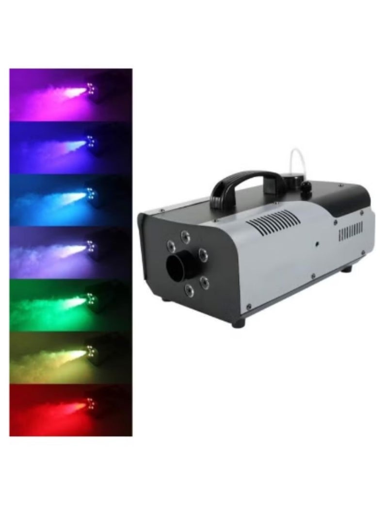 1300W LED Fog Machine with Remote Control Stage Smoke Maker with Fog Liquid Included Perfect for Parties Events and Stage Decorations