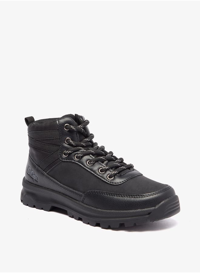 Boys' Solid Low Ankle Boots with Zip Closure