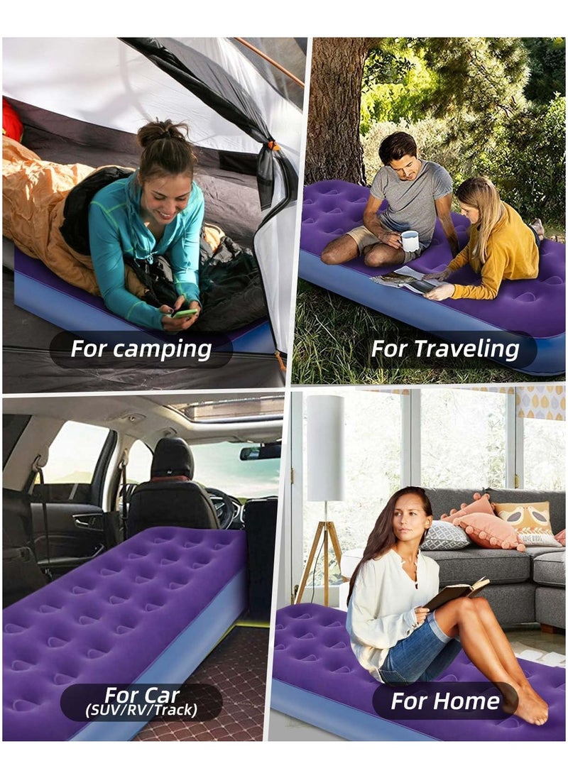 Inflatable Mattress Blow Up Bed Single Camping Mattress