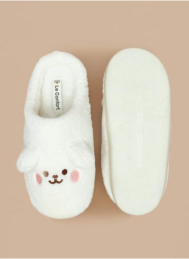 Ear Applique Bedroom Slippers