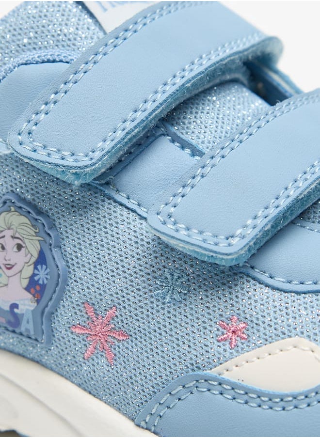 Frozen Applique Sneakers with Hook and Loop Closure