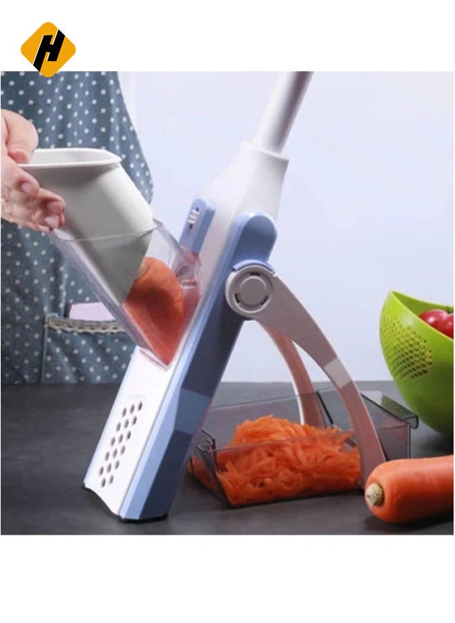 Vegetable Cutter Safe Mandoline Slicer TikTok Adjustable Chopper Multi purpose Food for Kitchen Gray, Lc-Vcutter-gy-060