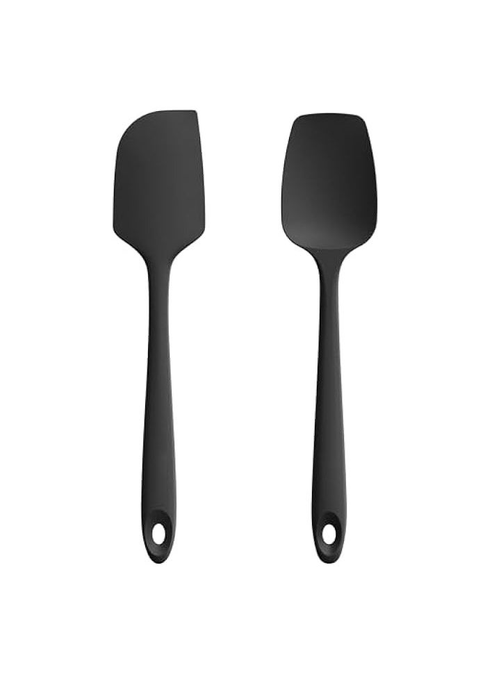 2 Pcs Silicone Kitchen Spatula for Cooking,Pizza Sauce Spreader Utensils Spatula Tools for Baking