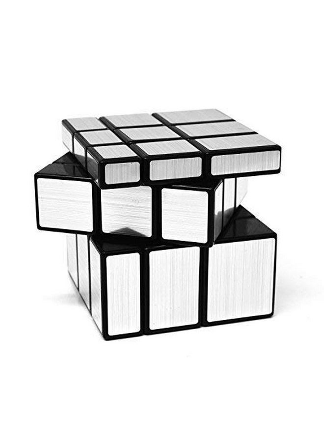 Shengshou Mirror Cube 3X3X3 Speed Cube 3X3 Mirror Blocks Cube Different Shapes Silver Cube 57Mm