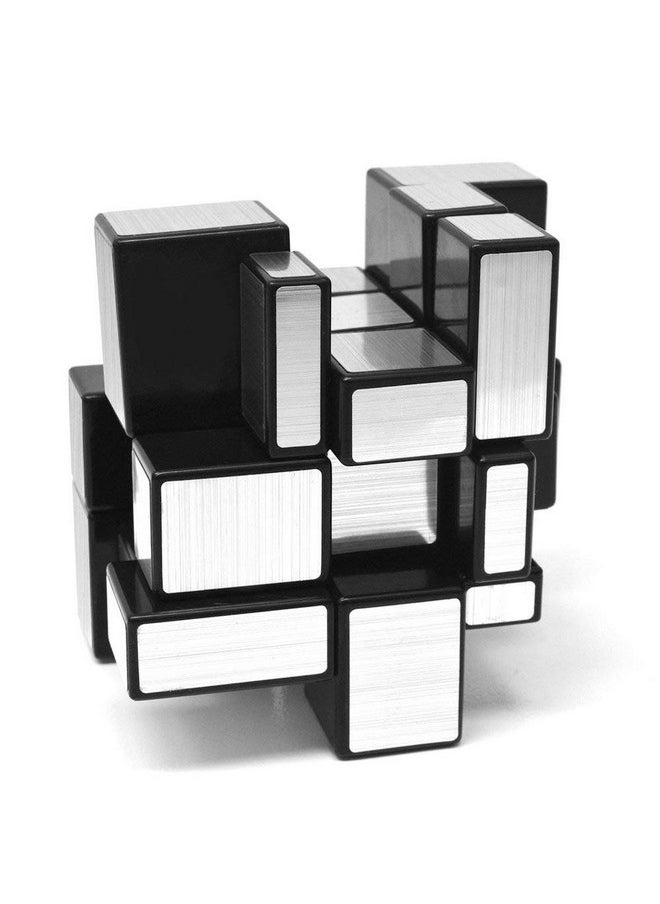 Shengshou Mirror Cube 3X3X3 Speed Cube 3X3 Mirror Blocks Cube Different Shapes Silver Cube 57Mm