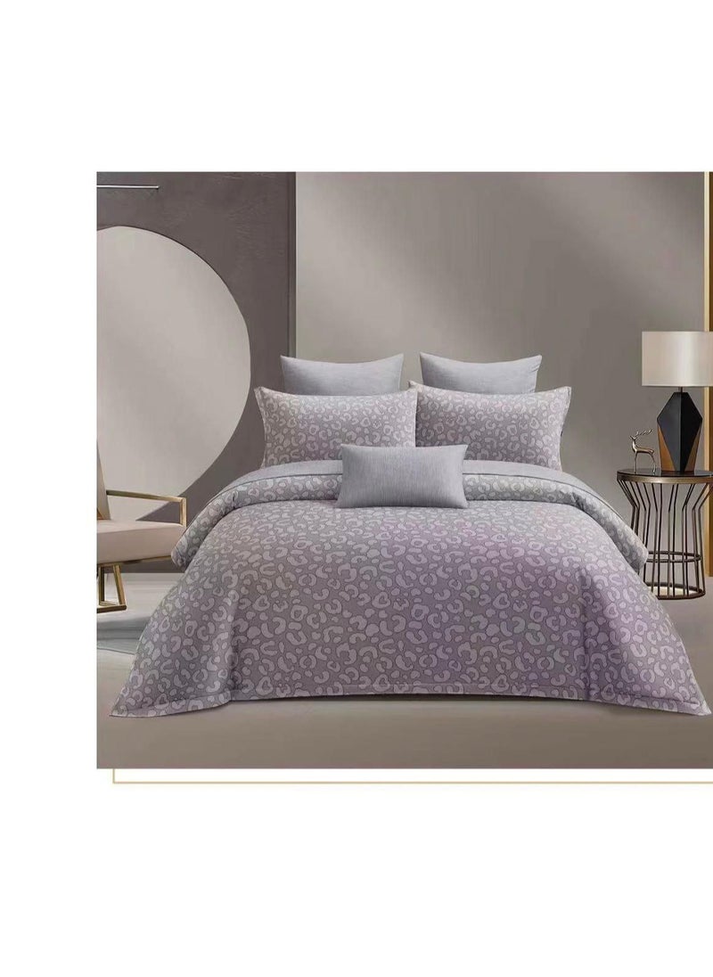 6-Piece Comforter Set – Soft, Comfortable  King size 1-PC fitted bedsheet 200 * 200cm,1-PCS Comforter 220 * 240 fixed, 4PCS Super Soft Pillowcases