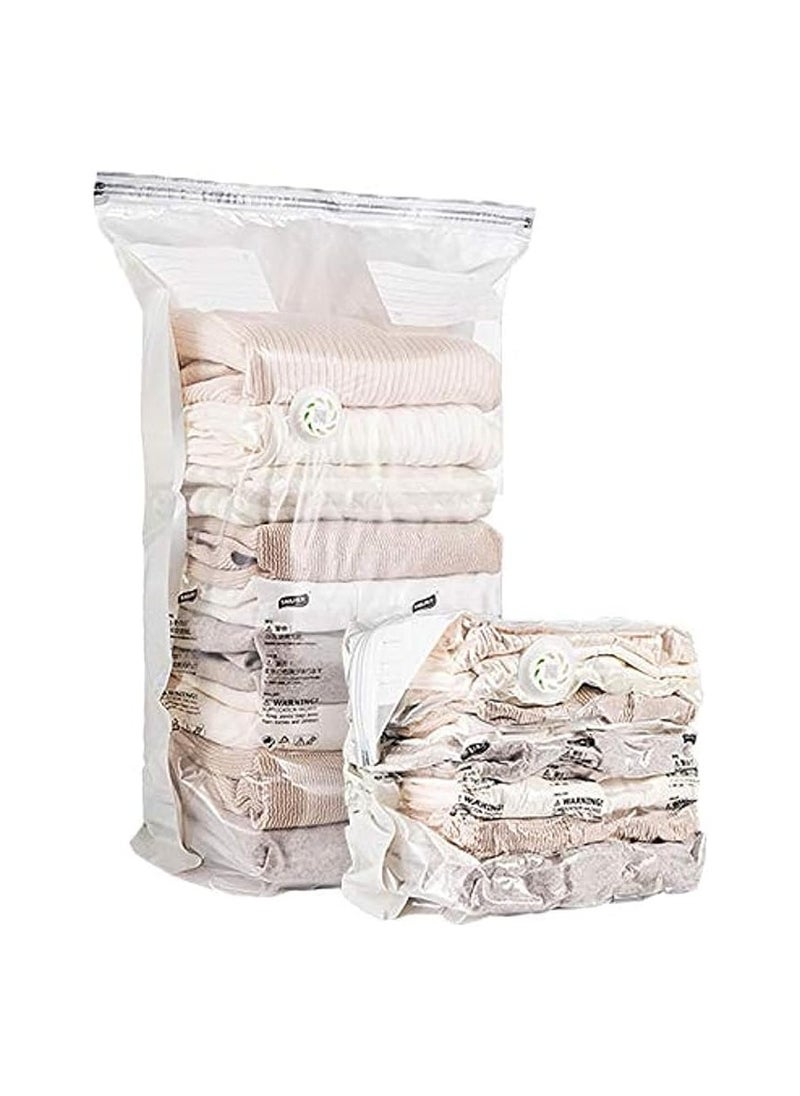 Vacuum Storage Bag Space Saver Pressure Bag for Storing Clothes Beddings Towels Reusable And Wear Resistant 12 Pcs 60X80CM