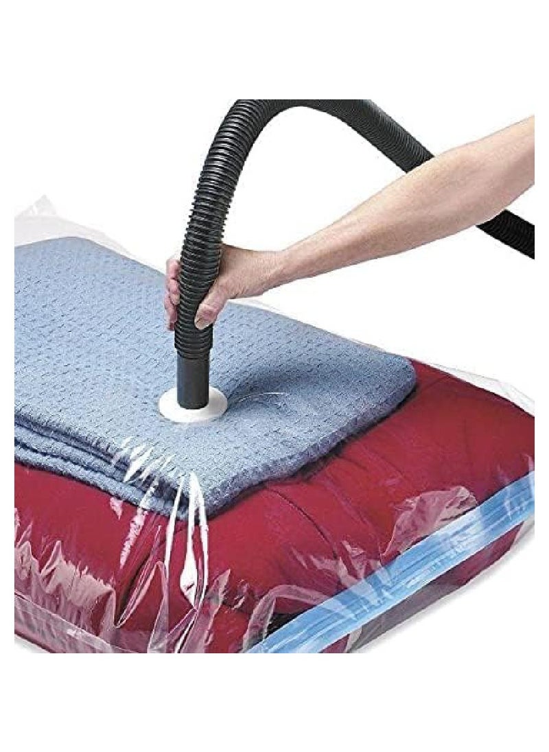 Vacuum Storage Bag Space Saver Pressure Bag for Storing Clothes Beddings Towels Reusable And Wear Resistant 12 Pcs 60X80CM
