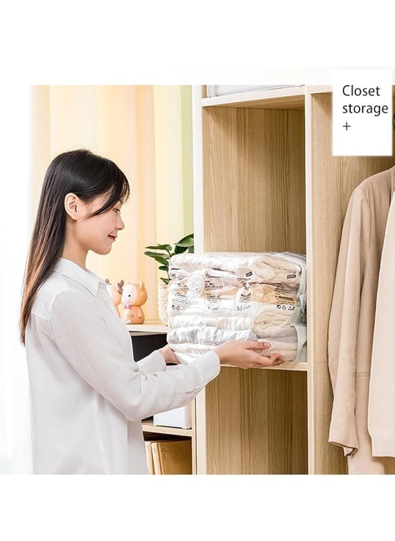 Vacuum Storage Bag Space Saver Pressure Bag for Storing Clothes Beddings Towels Reusable And Wear Resistant 12 Pcs 60X80CM