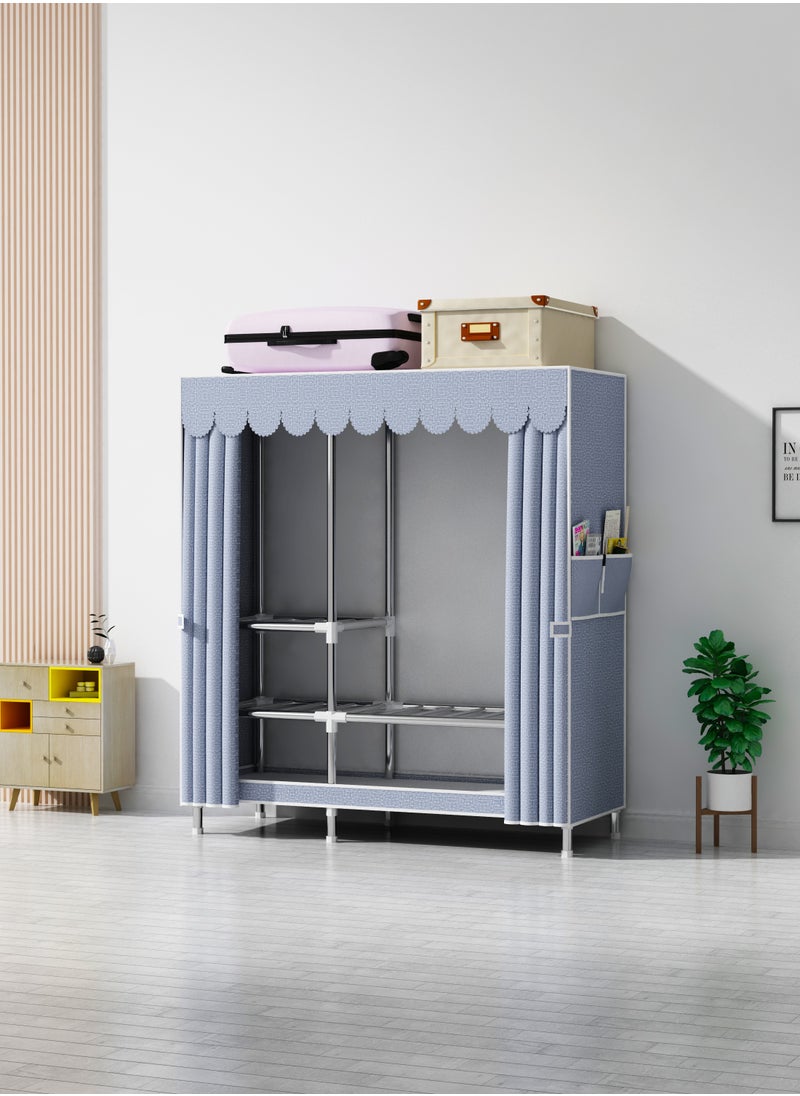 Portable Clothing Wardrobe With Storage Cupboard Organiser 123*170*45