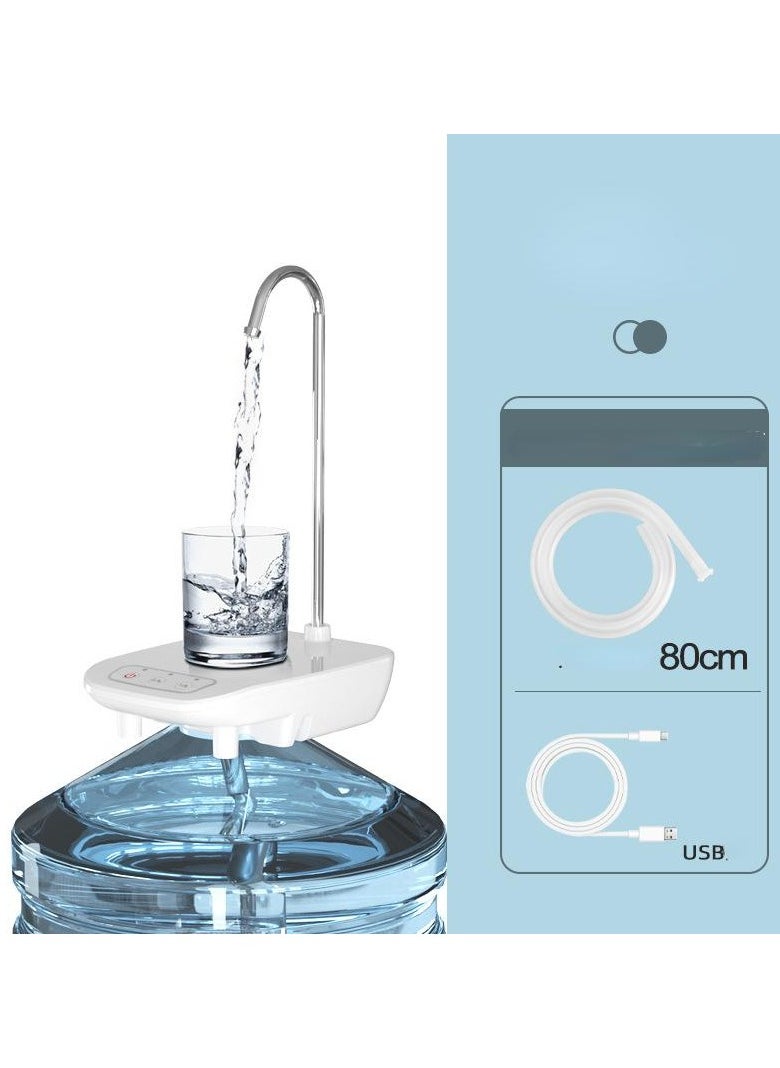 Electric Water Bottle Pump, USB Charging Automatic Drinking Water Dispenser, 30 Days Battery Life, Portable Water Bottle Switch for Universal 1-5 Gallon Bottle, for Home, Office, Travel