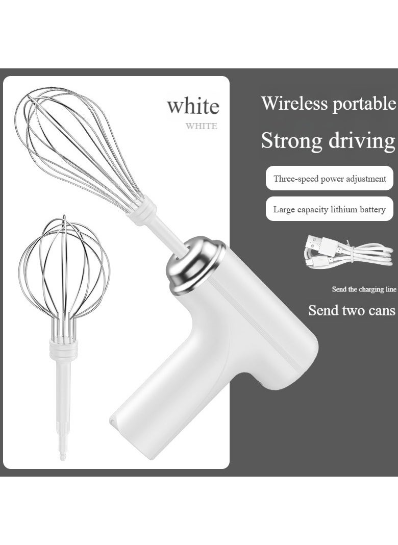 Mixer Household Cream Wireless Electric Automatic Whisk Cake Baking Handheld Charging Mixing Egg Beater