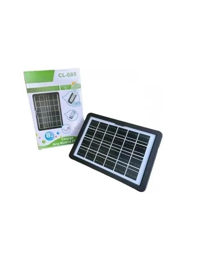 Solar panel Cclamp CL-680 8 W 28x20 cm USB - Black