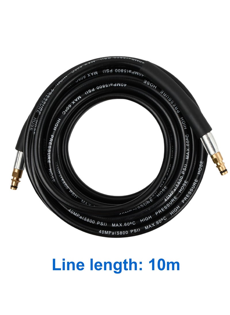 Pressure Washer Hose 10m 18MPa (2610PSI) Max 60°C - Replacement Hose Extension for Karcher K Series K2 K3 K4 K5 K6 K7 - Power-Jet Washing Hose