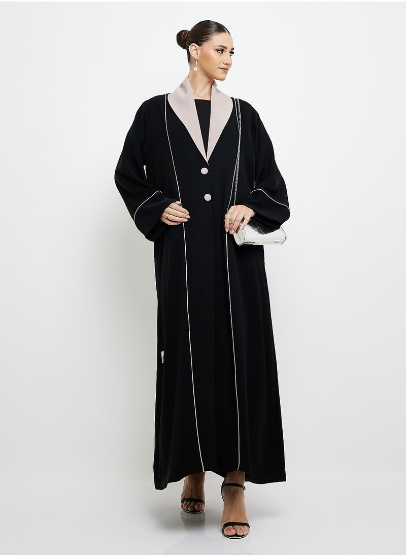 Abaya Blazer with Collar design Button Style