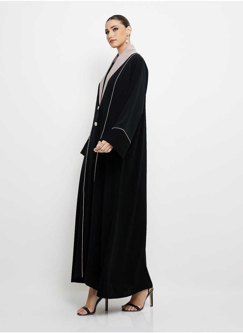 Abaya Blazer with Collar design Button Style