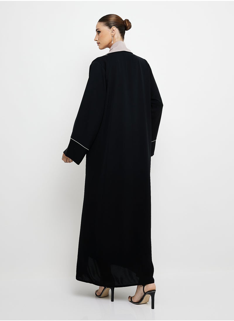 Abaya Blazer with Collar design Button Style