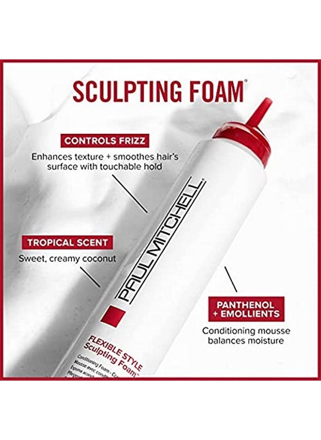 Sculpting Foam, Conditions + Controls Frizz, For All Hair Types, 6.7 Oz.