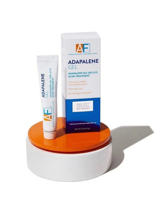 Acne Free Adapalene Gel 0.1%, Once-Daily Topical Retinoid Acne Treatment, 30 Day Supply, 0.5 Ounce