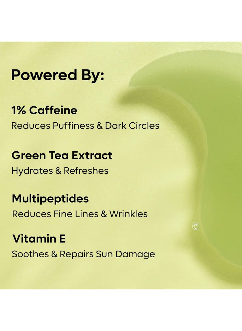 Green Tea Hydrogel Under Eye Patches for Dark Circle Fine Lines and Wrinkles Reduction Cooling Under Eye Patch Mask for Instant De Puffing 15 Pairs