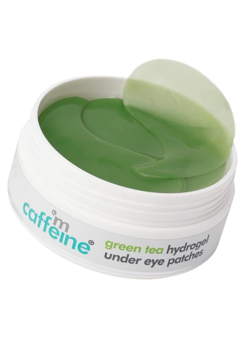 Green Tea Hydrogel Under Eye Patches for Dark Circle Fine Lines and Wrinkles Reduction Cooling Under Eye Patch Mask for Instant De Puffing 30 Pairs