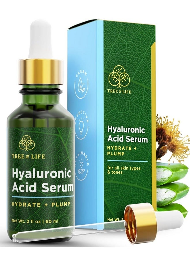 Hyaluronic Acid Serum, Skin Brightening Face Oil For Dark And Age Spots, Facial Serums For Dry And Sensitive Skin Care With Vitamin E For Soft Smooth Skin, 2 Fl Oz