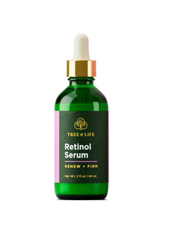 Retinol Serum, Skin Smoothing Face Oil For Dark And Age Spots And Fine Lines, Facial Serums For Dry And Sensitive Skin Care With Hyaluronic Acid For Soft Smooth Skin, 2 Fl Oz