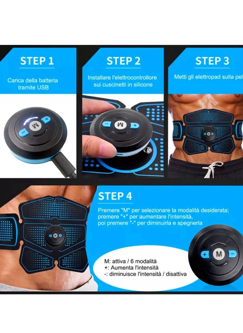 Stimulator Sculpting Pad Home Gym Belly Arm Leg Massager 24 x 4centimeter