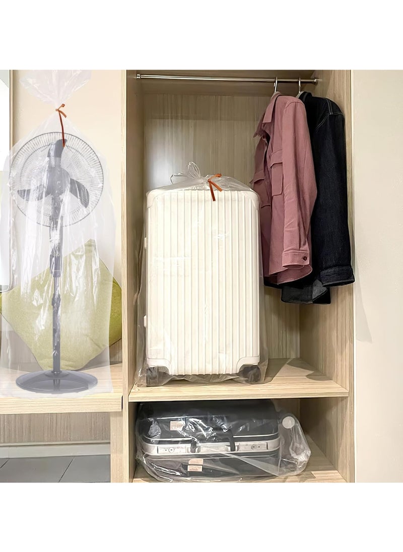 5 PCS Extra Large Clear Plastic Bags, Dustproof Plastic Bags Packaging Bags Heavy Duty Plastic Bags for Luggage, Blanket, Clothes, Suitcase, Furniture, Chair, Toys (30 * 51 inch / 100 * 130cm)