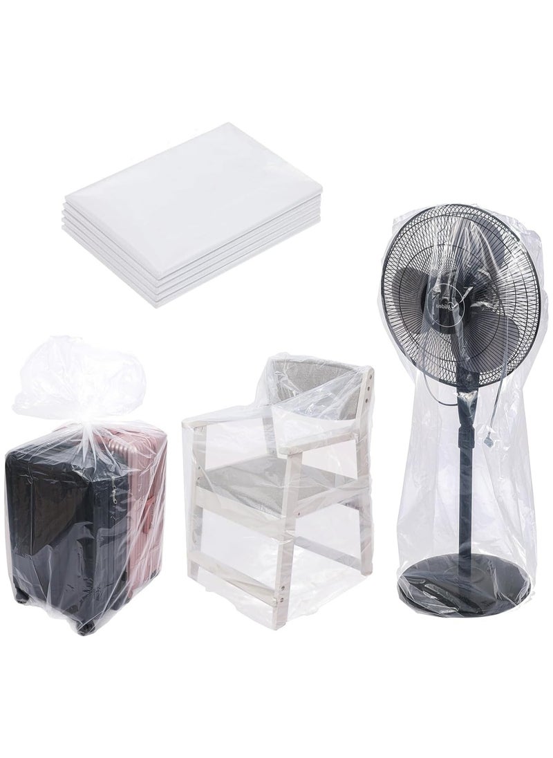 5 PCS Extra Large Clear Plastic Bags, Dustproof Plastic Bags Packaging Bags Heavy Duty Plastic Bags for Luggage, Blanket, Clothes, Suitcase, Furniture, Chair, Toys (30 * 51 inch / 100 * 130cm)