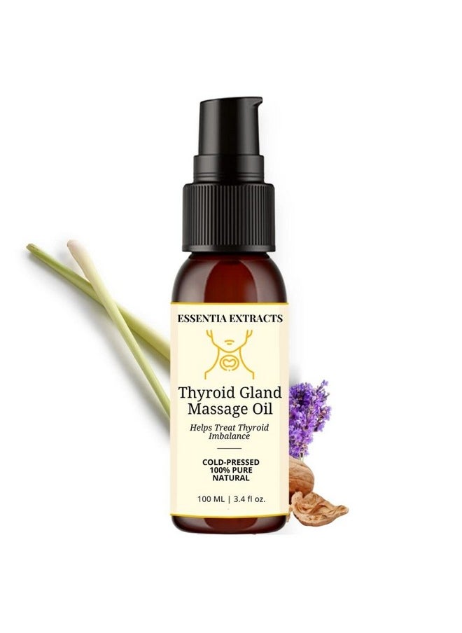 Thyro Care Kit | Walnut Oil 25 Ml And Thyroid Gland Massage Oil 100Ml | 100% Pure Cold Pressed (125Ml (25+100Ml))