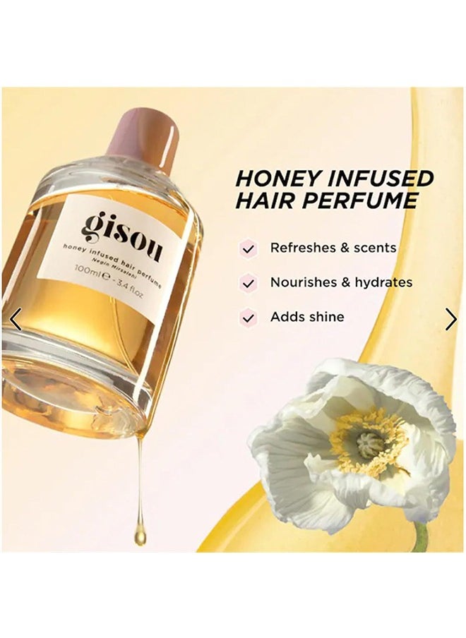 Honey Infused Hair Perfume 50ml, Enriched Delicate Hair Oil 1.7oz