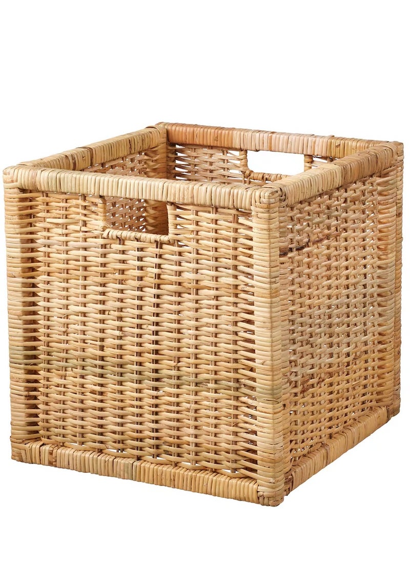 Basket, rattan, 32x34x32 cm