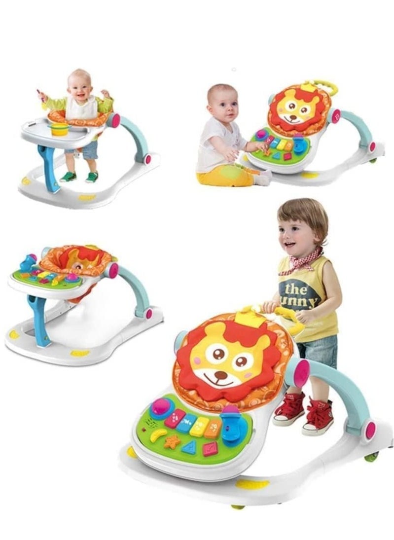 4-In-1 Multifuntional Adjustable Entertainer Detailed Designed Lion Walker