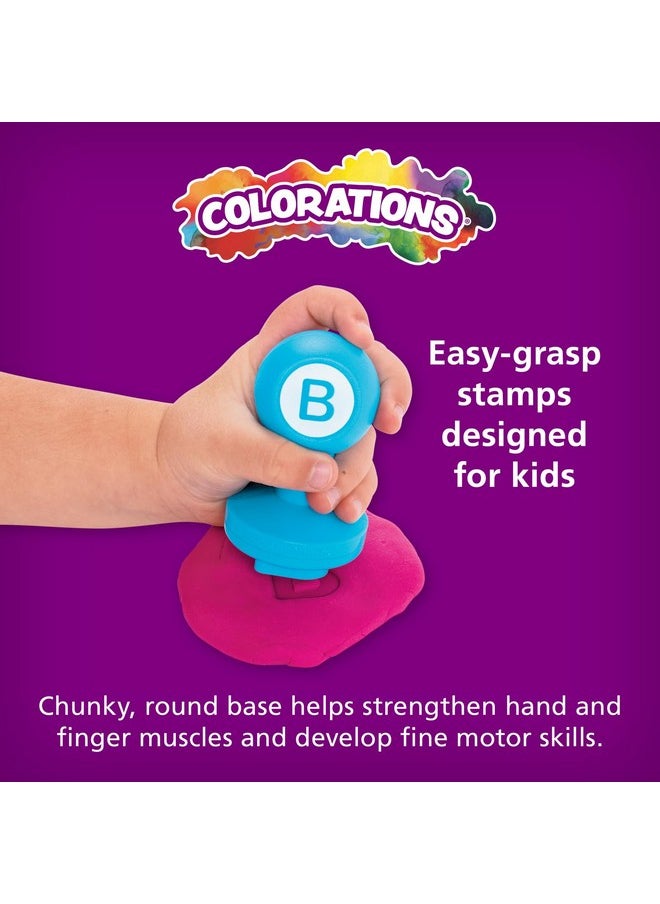Alphabet Dough Stampers Set, Uppercase Letters - Set Of 26 Letter Stamps, Fun Abc Learning Tool For Toddlers, Ideal For Classroom And Home Learning
