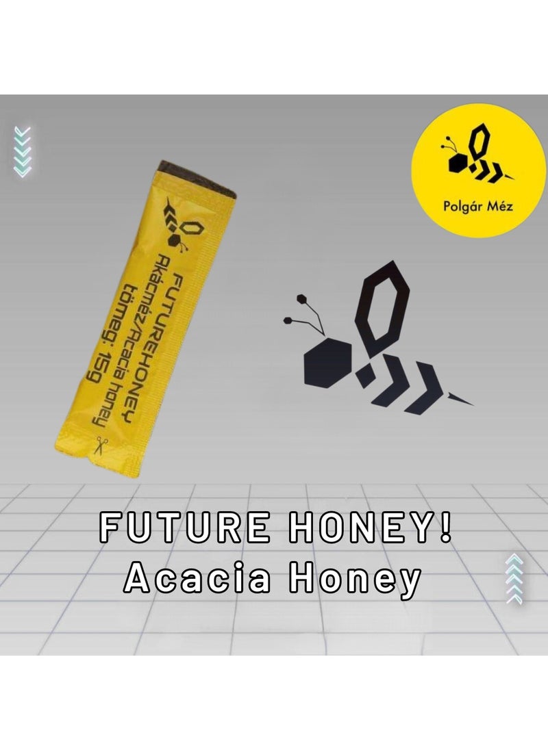 Future Honey - Acacia Honey 100% Pure – 15g Sachet | Sourced Directly from Hungarian Beekeepers