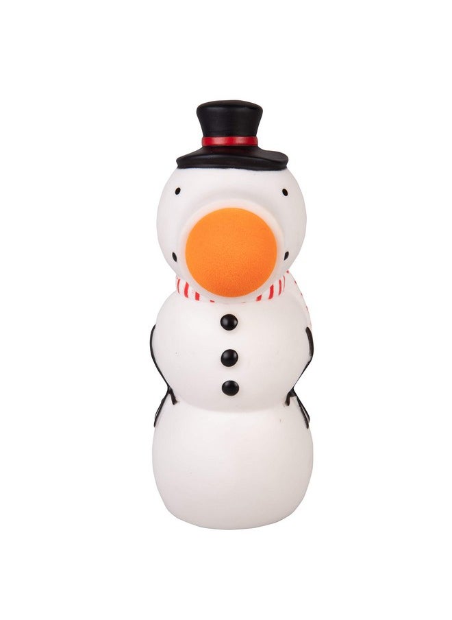 Christmas Snowman Ball Popper Toy - Holiday Stocking Stuffer Includes 4 Soft Foam Balls - Squeeze To Pop Air Powered Balls Up To 20 Feet - For Indoor/Outdoor Play - Gift For Kids, Girls, Boys