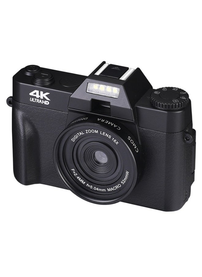 Compact 4K Digital Camera Video Camcorder 48MP 3Inch IPS Screen Auto Focus 16X Zoom with 32G Memory Card