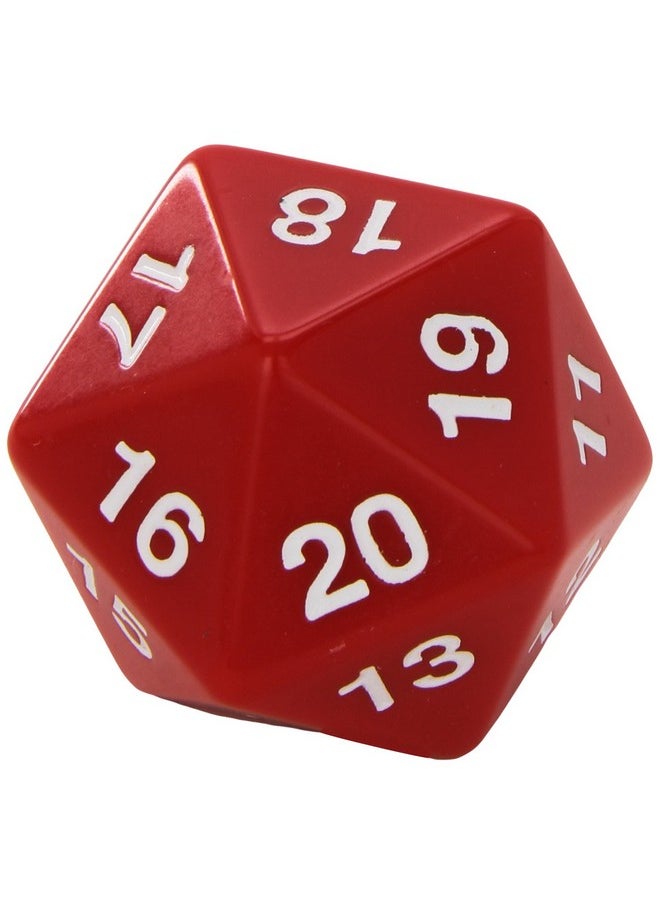 Red Jumbo Dice D20 Count Down 55Mm Dice