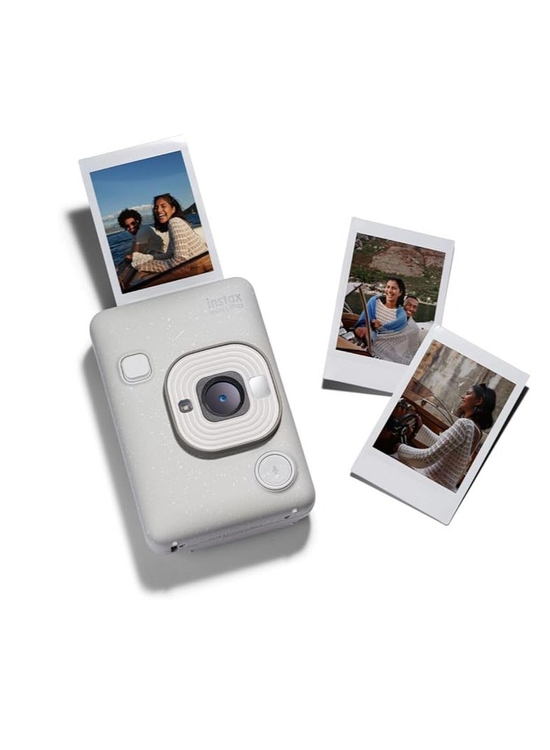 FUJIFILM INSTAX MINI LIPLAY HYBRID INSTANT CAMERA (MISTY WHITE)