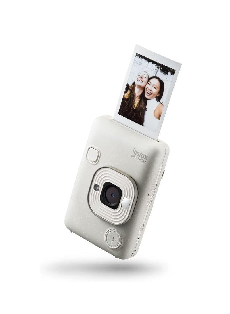 FUJIFILM INSTAX MINI LIPLAY HYBRID INSTANT CAMERA (MISTY WHITE)