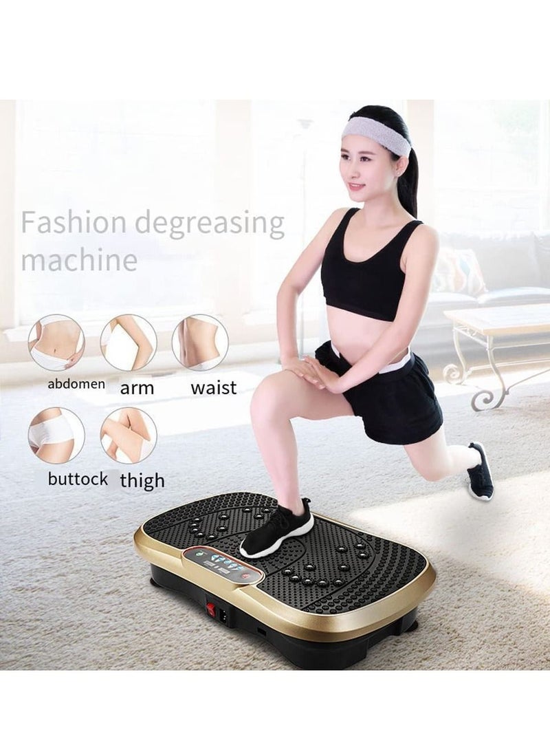 Vibration Plate Exercise Machine, Whole Body Workout Fitness Vibration Power Plate with Resistance Bands