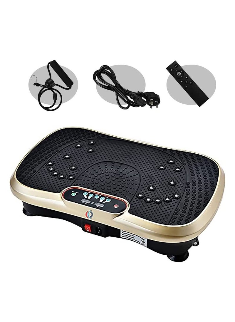 Vibration Plate Exercise Machine, Whole Body Workout Fitness Vibration Power Plate with Resistance Bands