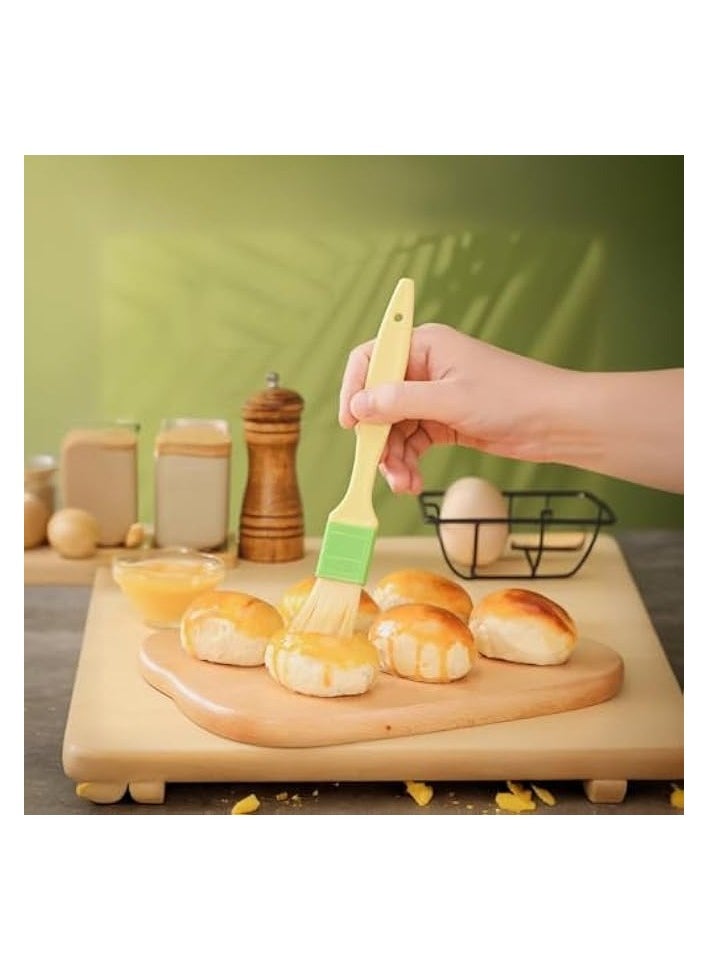 Versatile Pastry Brushes for Cooking, Baking, and BBQ - Spread Butter, Oil, and Egg Wash Easily - Set of 2 Brushes (1.2in, 2in) - Heat-Resistant and Durable