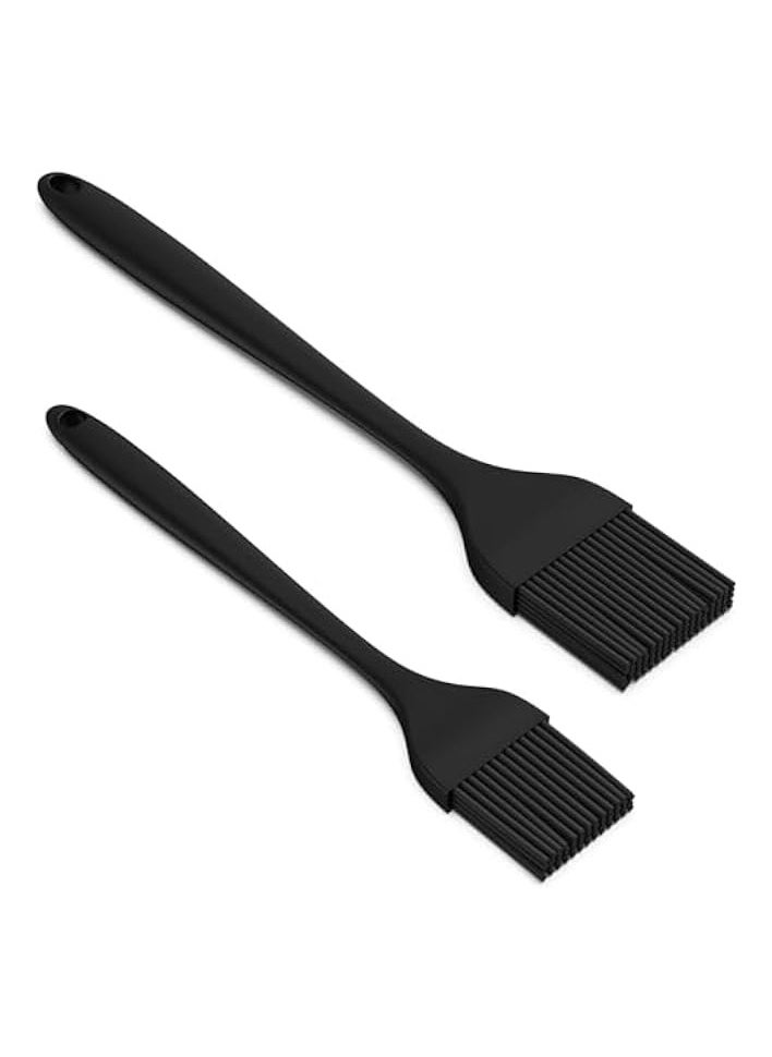 2-Pack Silicone Basting Brushes | Heat-Resistant Cooking Tools for Oil and Sauce | BPA-Free, Dishwasher-Safe | Flexible Kitchen Brushes for Grilling, Baking, and BBQ | Easy-to-Clean