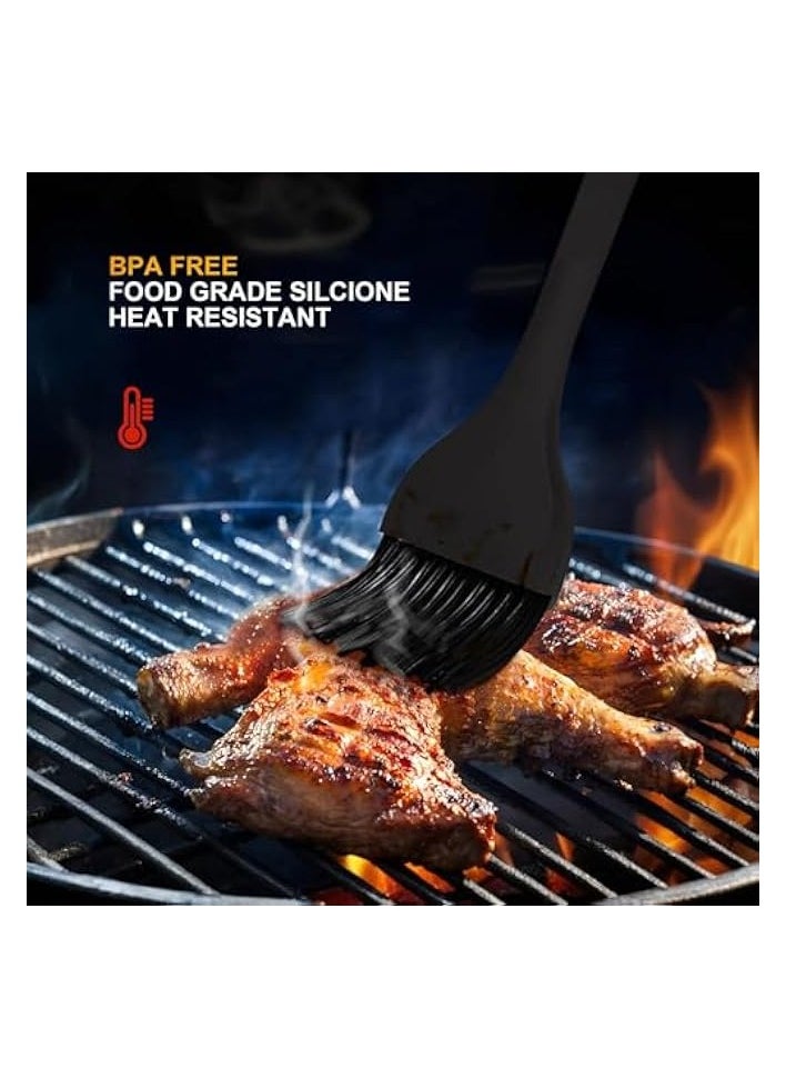 2-Pack Silicone Basting Brushes | Heat-Resistant Cooking Tools for Oil and Sauce | BPA-Free, Dishwasher-Safe | Flexible Kitchen Brushes for Grilling, Baking, and BBQ | Easy-to-Clean