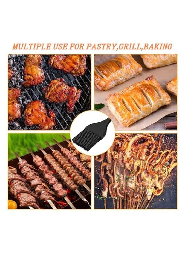 2-Pack Silicone Basting Brushes | Heat-Resistant Cooking Tools for Oil and Sauce | BPA-Free, Dishwasher-Safe | Flexible Kitchen Brushes for Grilling, Baking, and BBQ | Easy-to-Clean
