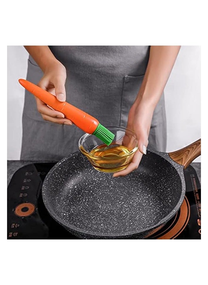 Kitchen oil Brush with Creative Radish Shape, Marinating and Basting Brush with Ergonomically designed Polymer Handle,Nylon Bristles Helps to Glaze Marinade Over Food Evenly