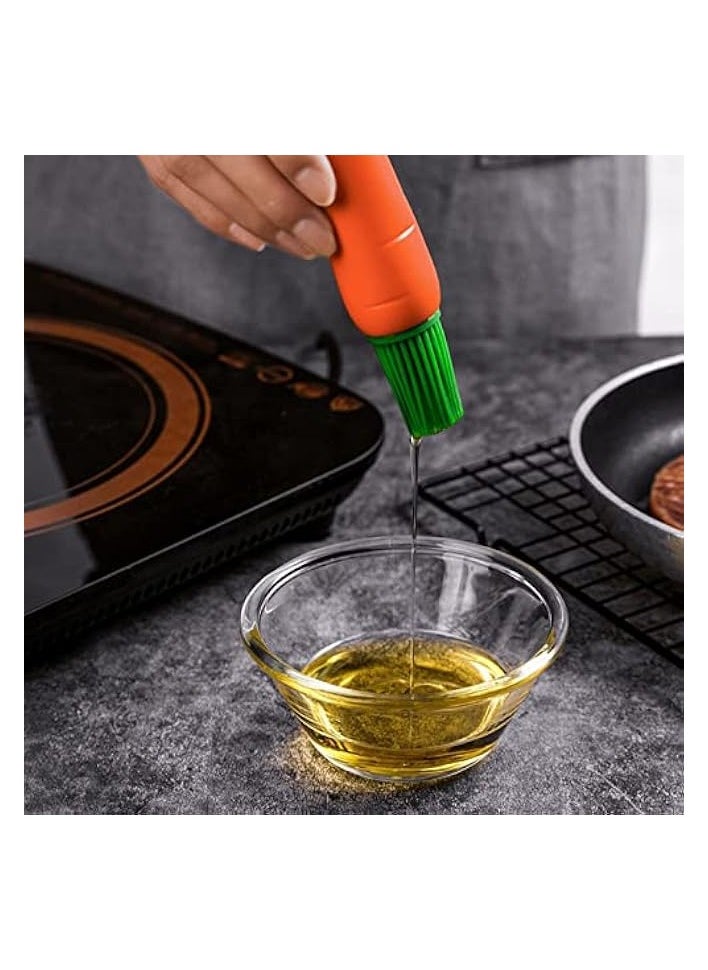 Kitchen oil Brush with Creative Radish Shape, Marinating and Basting Brush with Ergonomically designed Polymer Handle,Nylon Bristles Helps to Glaze Marinade Over Food Evenly