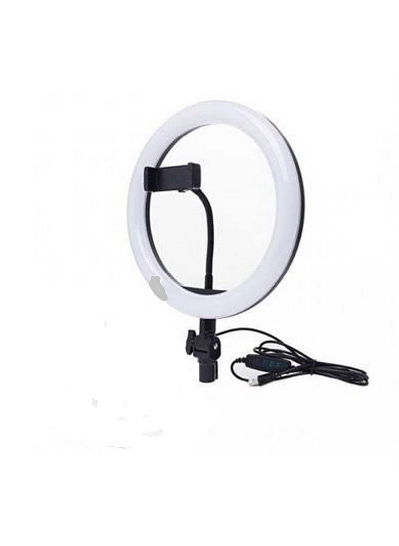 LED Photography Ring Light With 14 inch Tripod Stand Black/White